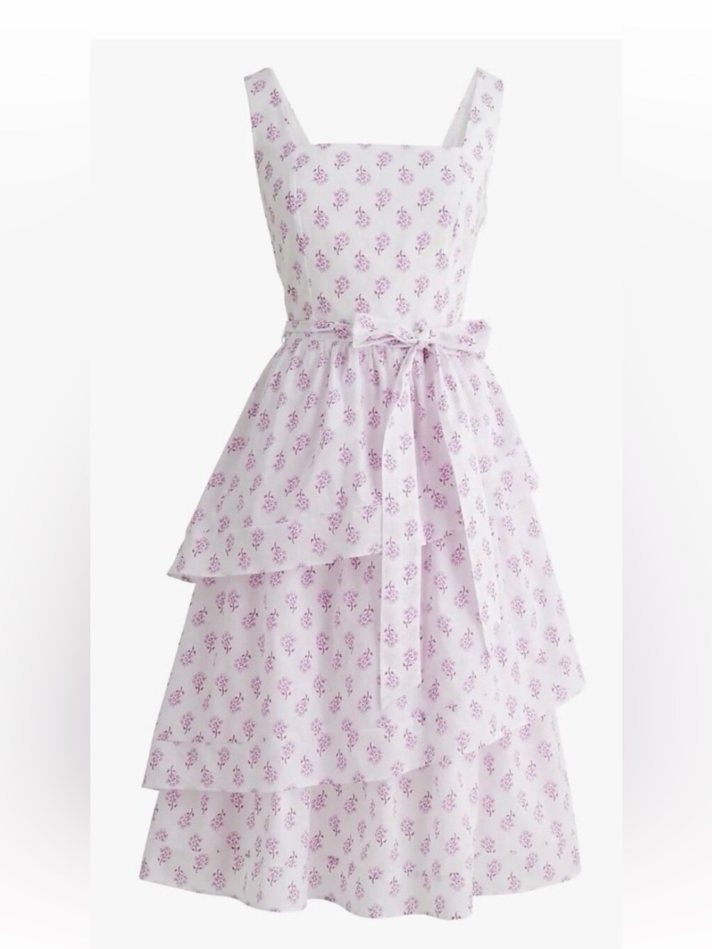 J Crew new with tags Womans Pink Floral Tiered Sundress large fits 12